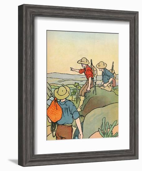 'Early Settlers in Australia', 1912-Charles Robinson-Framed Giclee Print