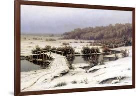 Early Snow, 1883-Yefim Yefimovich Volkov-Framed Giclee Print