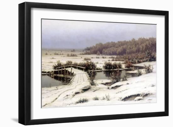 Early Snow, 1883-Yefim Yefimovich Volkov-Framed Giclee Print