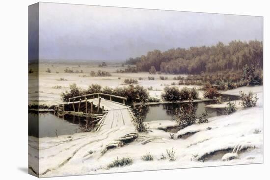 Early Snow, 1883-Yefim Yefimovich Volkov-Stretched Canvas