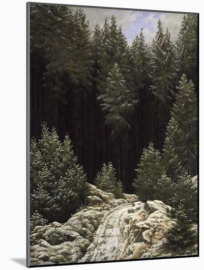 Early Snow, c.1828-Caspar David Friedrich-Mounted Giclee Print