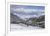 Early snow near to the Alpe di Siusi in the Dolomites, Trentinto-Alto Adige/South Tyrol, Italy, Eur-Julian Elliott-Framed Photographic Print