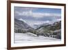 Early snow near to the Alpe di Siusi in the Dolomites, Trentinto-Alto Adige/South Tyrol, Italy, Eur-Julian Elliott-Framed Photographic Print