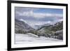 Early snow near to the Alpe di Siusi in the Dolomites, Trentinto-Alto Adige/South Tyrol, Italy, Eur-Julian Elliott-Framed Photographic Print