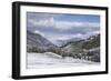 Early snow near to the Alpe di Siusi in the Dolomites, Trentinto-Alto Adige/South Tyrol, Italy, Eur-Julian Elliott-Framed Photographic Print