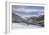 Early snow near to the Alpe di Siusi in the Dolomites, Trentinto-Alto Adige/South Tyrol, Italy, Eur-Julian Elliott-Framed Photographic Print