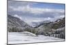 Early snow near to the Alpe di Siusi in the Dolomites, Trentinto-Alto Adige/South Tyrol, Italy, Eur-Julian Elliott-Mounted Photographic Print