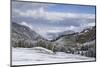 Early snow near to the Alpe di Siusi in the Dolomites, Trentinto-Alto Adige/South Tyrol, Italy, Eur-Julian Elliott-Mounted Photographic Print