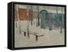 Early Snow-Konstantin Konstantinovich Pervukhin-Framed Stretched Canvas