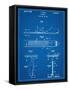 Early Snowboard Patent-null-Framed Stretched Canvas