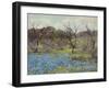 Early Spring Bluebonnets and Mesquite, 1919 (Oil on Wood)-Julian Onderdonk-Framed Giclee Print