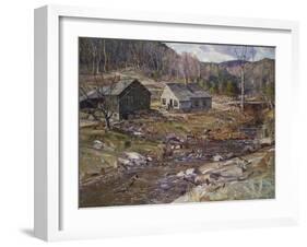 Early Spring Landscape-Leon Bakst-Framed Giclee Print