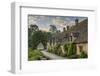 Early Spring morning view of the beautiful Cotswolds cottages at Arlington Row in Bibury-Adam Burton-Framed Photographic Print
