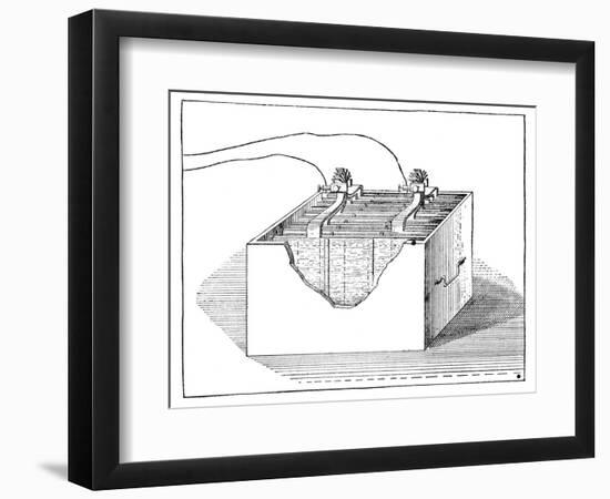 Early Storage Battery, 19th Century-Science Photo Library-Framed Photographic Print