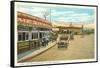 Early Street Scene, Tijuana, Mexico-null-Framed Stretched Canvas