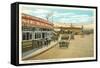 Early Street Scene, Tijuana, Mexico-null-Framed Stretched Canvas