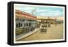 Early Street Scene, Tijuana, Mexico-null-Framed Stretched Canvas