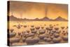 Early Stromatolites, Artwork-Richard Bizley-Stretched Canvas