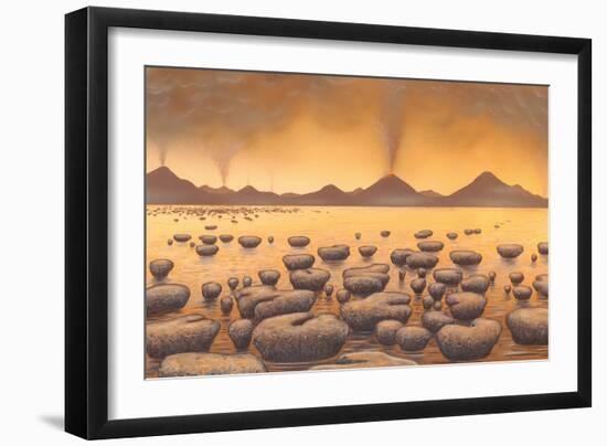 Early Stromatolites, Artwork-Richard Bizley-Framed Photographic Print
