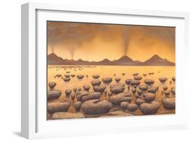 Early Stromatolites, Artwork-Richard Bizley-Framed Photographic Print