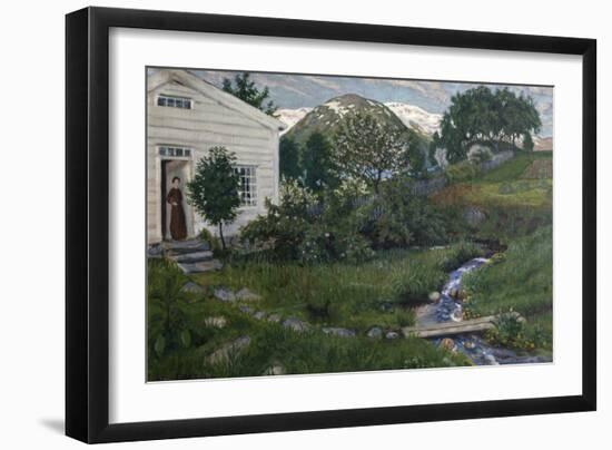 Early summer in Jolster-Nikolai Astrup-Framed Giclee Print