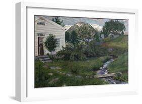 Early summer in Jolster-Nikolai Astrup-Framed Giclee Print