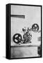 Early Talkie Movie Projector-null-Framed Stretched Canvas