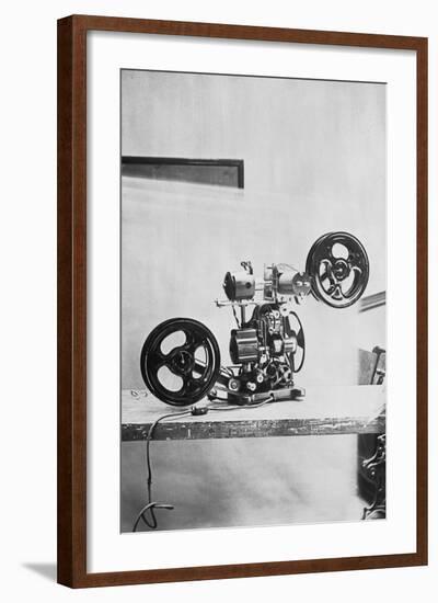 Early Talkie Movie Projector-null-Framed Photographic Print