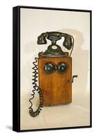 Early Telephone-Buddy Mays-Framed Stretched Canvas