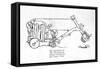 Early Type of Mechanical Shovel-William Heath Robinson-Framed Stretched Canvas