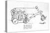 Early Type of Mechanical Shovel-William Heath Robinson-Stretched Canvas