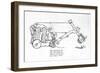 Early Type of Mechanical Shovel-William Heath Robinson-Framed Art Print