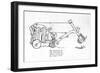 Early Type of Mechanical Shovel-William Heath Robinson-Framed Art Print