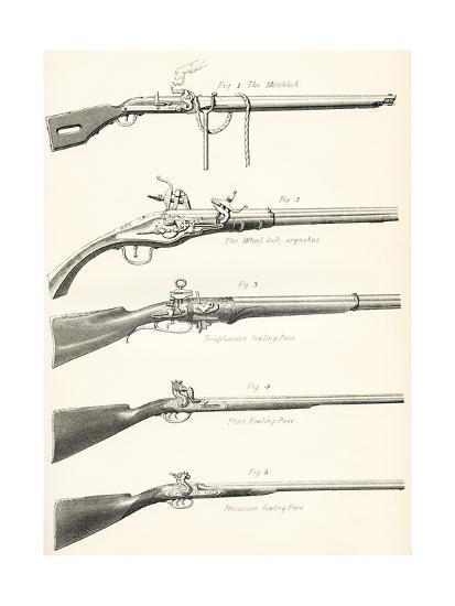Early Types Of Firearms 1 The Matchlock 2 The Wheel Lock Arquebus 3 Snaphaunce Fowling Piece 4 Giclee Print Allposters Com Early Types Of Firearms 1 The Matchlock 2 The Wheel Lock Arquebus 3 Snaphaunce Fowling Piece 4 Giclee Print Allposters Com