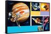 Early Unmanned Space Missions to the Outer Planets-Wilf Hardy-Framed Stretched Canvas