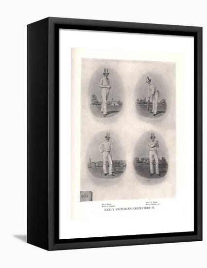 Early Victorian cricketers, 19th century (1912)-null-Framed Stretched Canvas