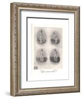 Early Victorian cricketers, 19th century (1912)-null-Framed Giclee Print