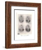 Early Victorian cricketers, 19th century (1912)-null-Framed Giclee Print