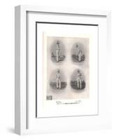 Early Victorian cricketers, 19th century (1912)-null-Framed Giclee Print