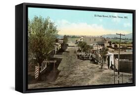 Early View, El Paso Street, El Paso, Texas-null-Framed Stretched Canvas