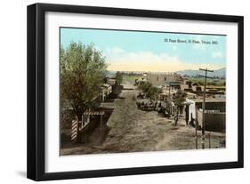 Early View, El Paso Street, El Paso, Texas-null-Framed Art Print