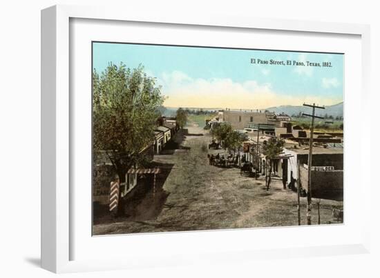 Early View, El Paso Street, El Paso, Texas-null-Framed Art Print