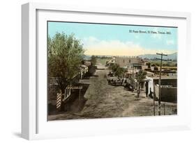 Early View, El Paso Street, El Paso, Texas-null-Framed Art Print