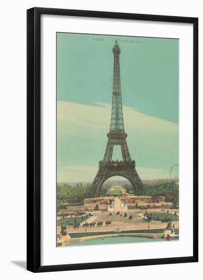 Early View of Eiffel Tower-null-Framed Art Print