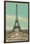 Early View of Eiffel Tower-null-Framed Art Print