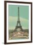 Early View of Eiffel Tower-null-Framed Art Print