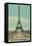 Early View of Eiffel Tower-null-Framed Stretched Canvas