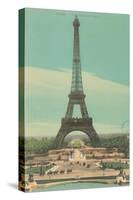 Early View of Eiffel Tower-null-Stretched Canvas