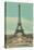 Early View of Eiffel Tower-null-Stretched Canvas