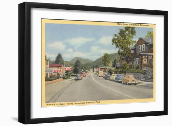 Early View of Gatlinburg-null-Framed Art Print